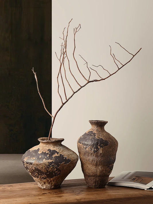 BHM Cerc Flower Vase Chic mat Sle Living Room Decorative Accories Dried Flower Holder Large Belly ape Home D...