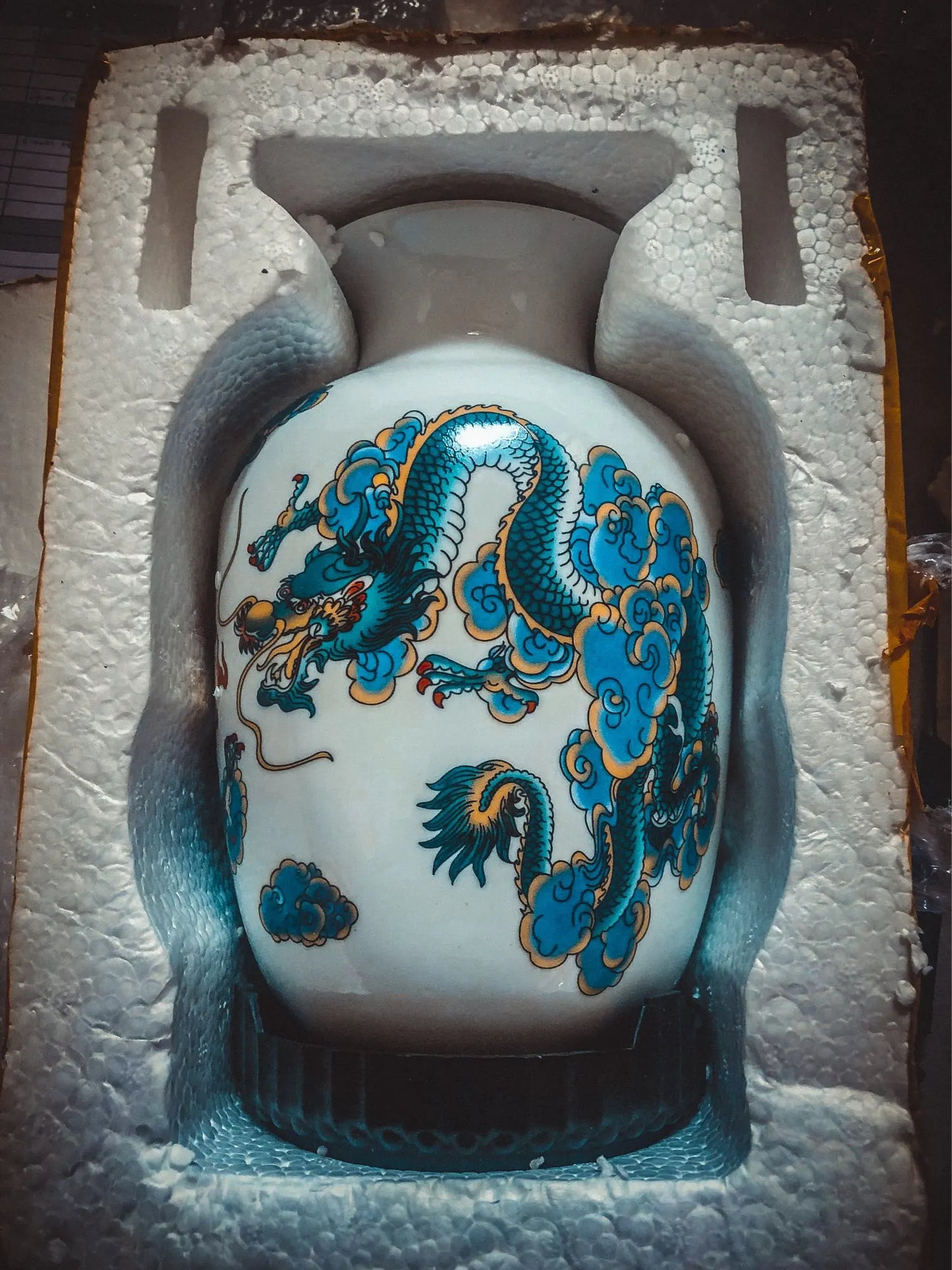 Jingdezhen Chinese Ceramic Vase Accessories Home Room Decoration Items Palace Ancient Countertop Flowerpot Porcelain Ornaments