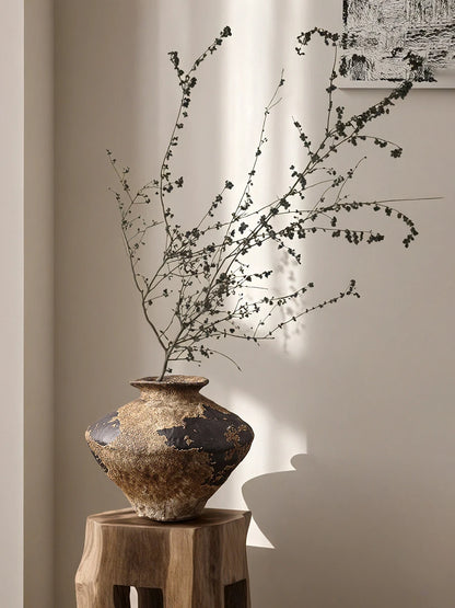 BHM Cerc Flower Vase Chic mat Sle Living Room Decorative Accories Dried Flower Holder Large Belly ape Home D...