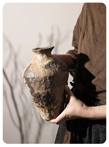 BHM Cerc Flower Vase Chic mat Sle Living Room Decorative Accories Dried Flower Holder Large Belly ape Home D...