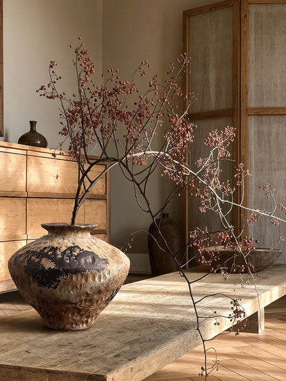 BHM Cerc Flower Vase Chic mat Sle Living Room Decorative Accories Dried Flower Holder Large Belly ape Home D...