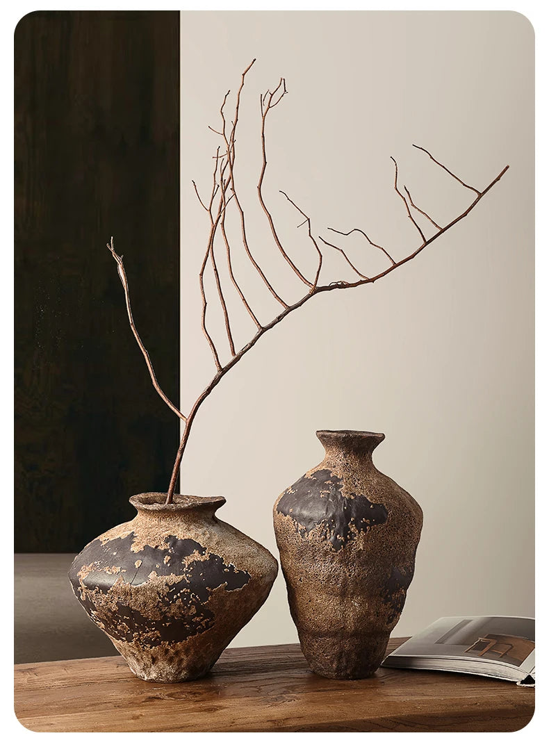 BHM Cerc Flower Vase Chic mat Sle Living Room Decorative Accories Dried Flower Holder Large Belly ape Home D...