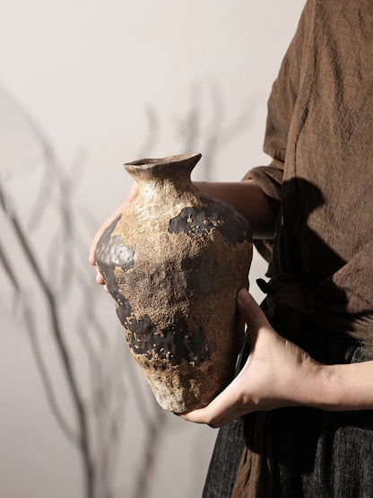 BHM Cerc Flower Vase Chic mat Sle Living Room Decorative Accories Dried Flower Holder Large Belly ape Home D...