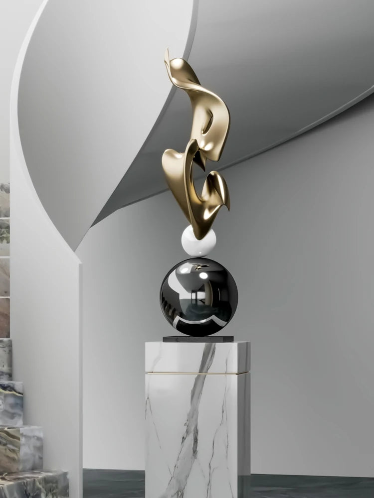 Home Decor Abstract Art Sculpture Large Ornament Living Room Bedside Table Sofa Tea Table Decoration Housewarming Gift