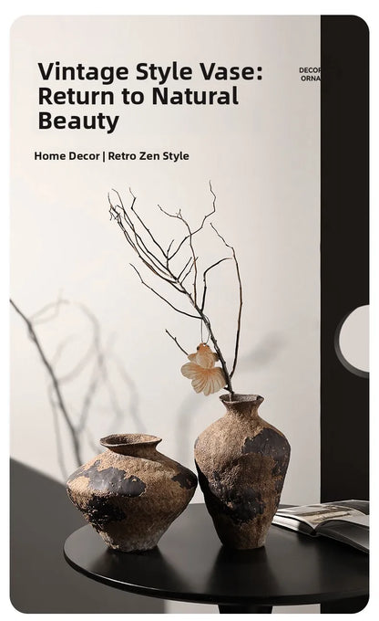 BHM Cerc Flower Vase Chic mat Sle Living Room Decorative Accories Dried Flower Holder Large Belly ape Home D...