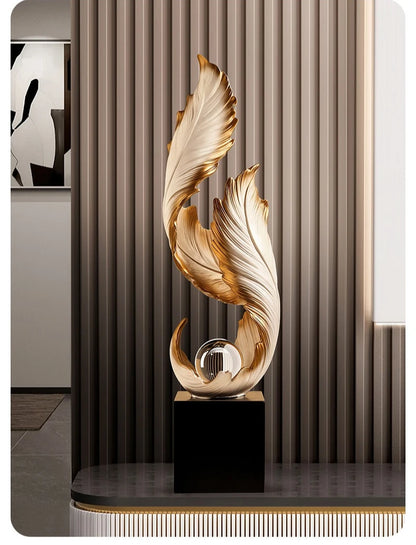 Living Room Resin Figurine Abstract Decorative Ornament Modern Room Creative Sculpture Home Decoration Valentine's Day Gift