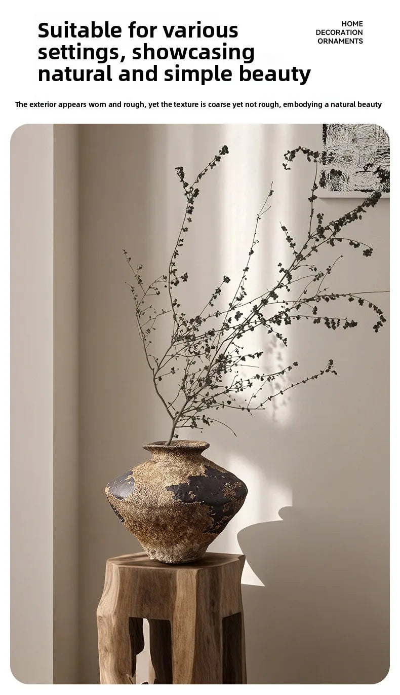 BHM Cerc Flower Vase Chic mat Sle Living Room Decorative Accories Dried Flower Holder Large Belly ape Home D...