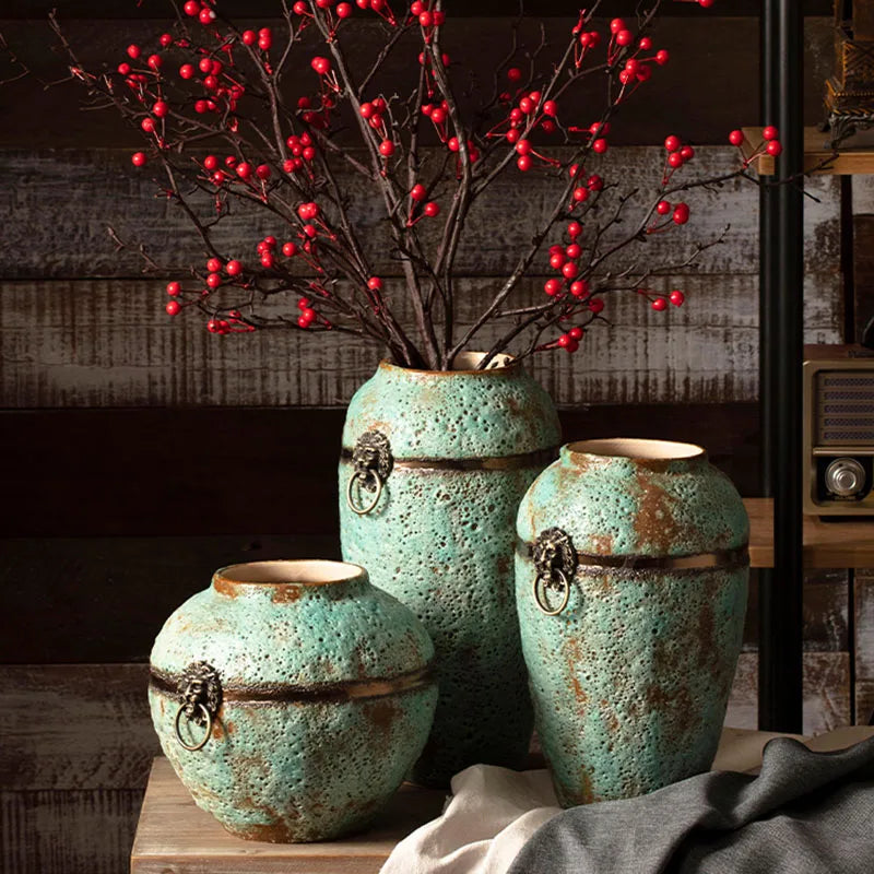 Home DecorClay Terracotta PotsVases Minimalist Living Room Decor AccessoriesVase OrnamentsHome VasesGifts