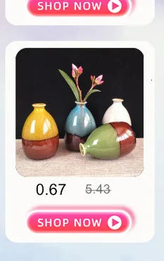 Creative Ceramic Dry Flower Vase, Flower Arrangement, Living Room, Coarse Pottery, Table Decoration, Vases for Flowers