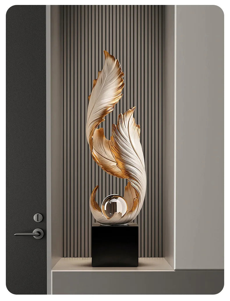 Living Room Resin Figurine Abstract Decorative Ornament Modern Room Creative Sculpture Home Decoration Valentine's Day Gift