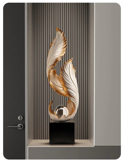 Living Room Resin Figurine Abstract Decorative Ornament Modern Room Creative Sculpture Home Decoration Valentine's Day Gift