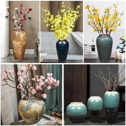 Jingdezhen-ceramic vase for home decoration, blue and white porcelain decoration