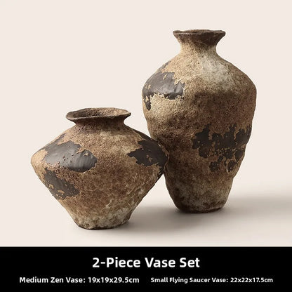 BHM Cerc Flower Vase Chic mat Sle Living Room Decorative Accories Dried Flower Holder Large Belly ape Home D...