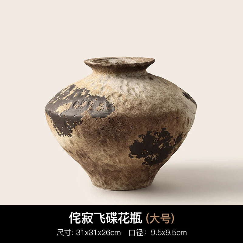 BHM Cerc Flower Vase Chic mat Sle Living Room Decorative Accories Dried Flower Holder Large Belly ape Home D...