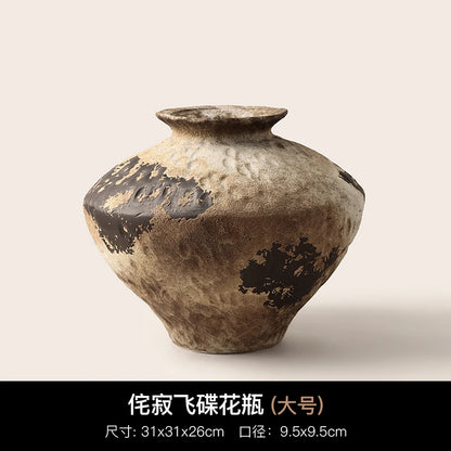 BHM Cerc Flower Vase Chic mat Sle Living Room Decorative Accories Dried Flower Holder Large Belly ape Home D...