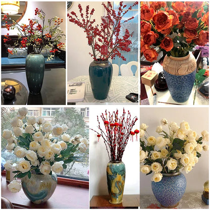 Jingdezhen-ceramic vase for home decoration, blue and white porcelain decoration