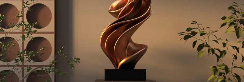 Home Decorations Modern Abstract Sculpture Ornaments Luxury Living Room Decor Accessories Handicrafts Floor Ceiling Art Decorati