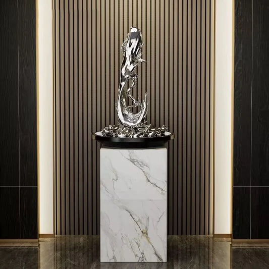 Wind And Water Rising Ornaments Abstract Art Statues Luxury Art Living Room Large Floor Standing Sculpture Office Decorations