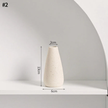 INS Ceramic Vase White Flower Pot Nordic Decorative Vase Dry Flower Vases for Home Living Room Desktop Decor ваза для цветов