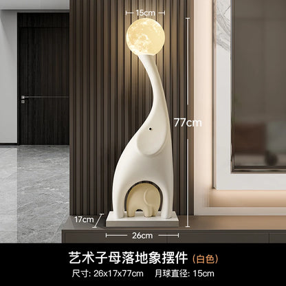 Home Decor Luminous Deer Statues Floor Decoration Living Room Animal Sculpture Ornaments Housewarming Gift Children's Room Decor