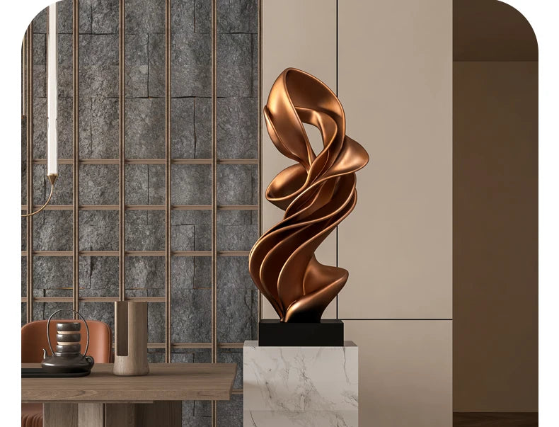 Home Decorations Modern Abstract Sculpture Ornaments Luxury Living Room Decor Accessories Handicrafts Floor Ceiling Art Decorati
