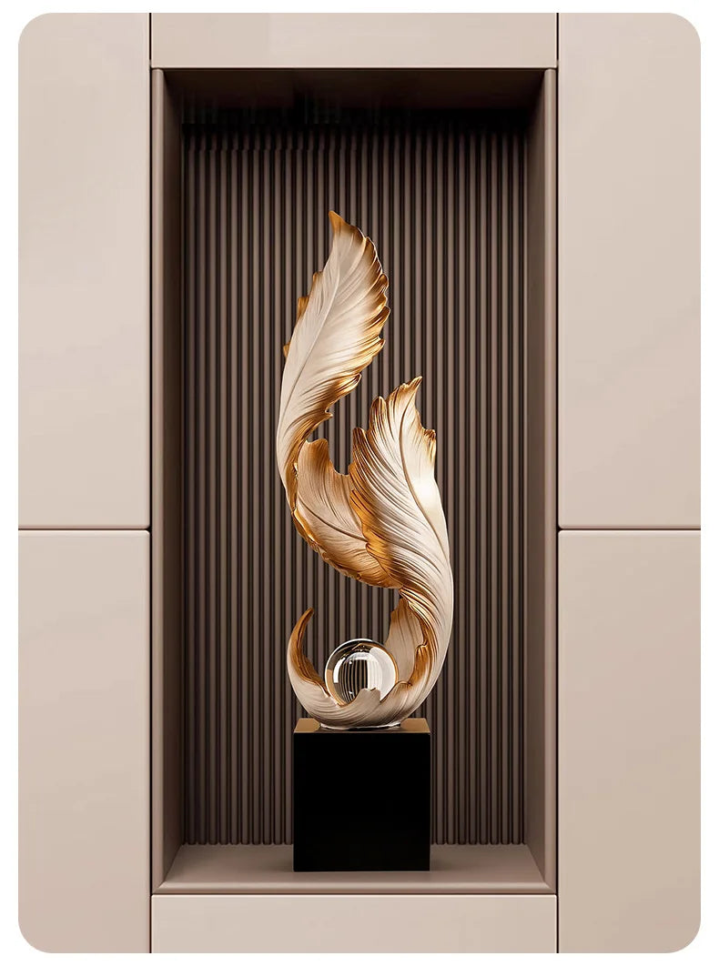 Living Room Resin Figurine Abstract Decorative Ornament Modern Room Creative Sculpture Home Decoration Valentine's Day Gift