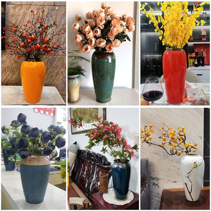 Jingdezhen-ceramic vase for home decoration, blue and white porcelain decoration