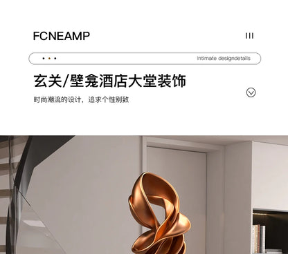 Home Decorations Modern Abstract Sculpture Ornaments Luxury Living Room Decor Accessories Handicrafts Floor Ceiling Art Decorati