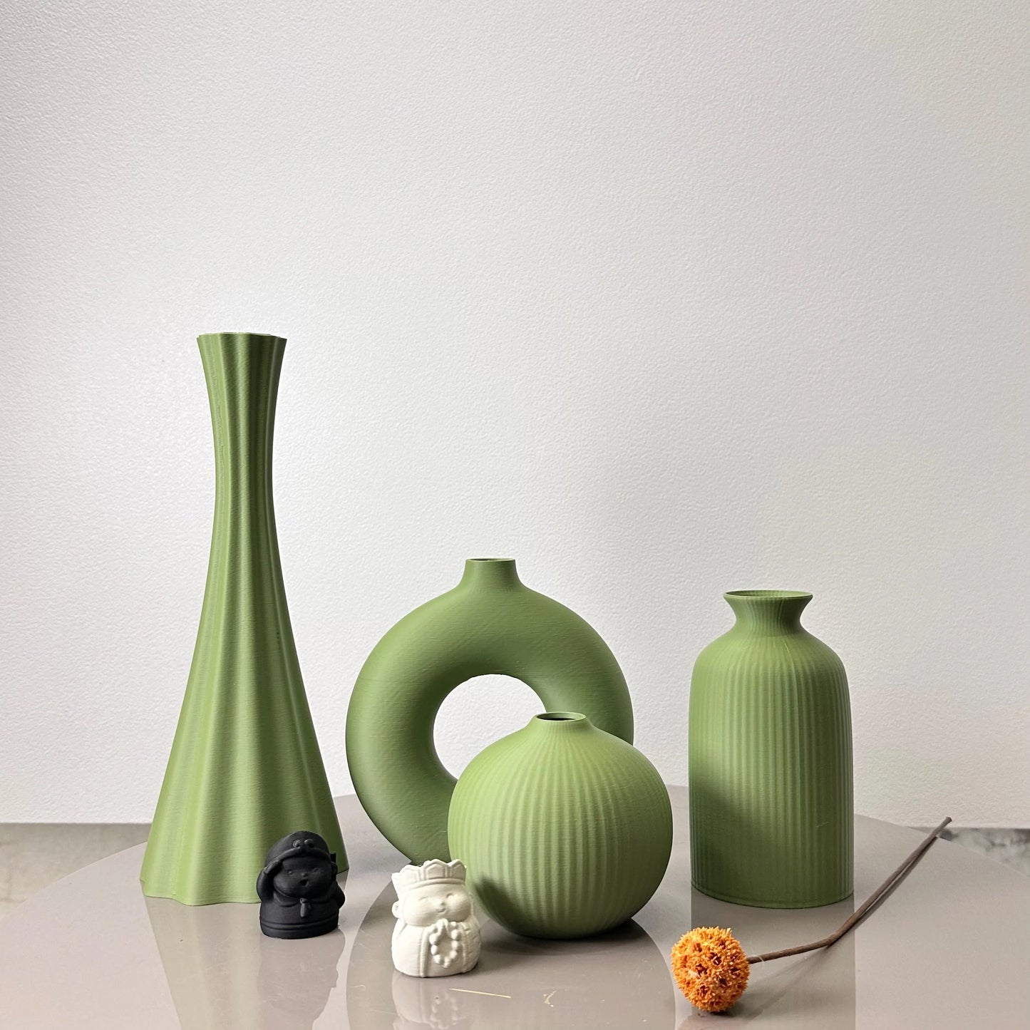 4 Piece Set of Bohemian Style Vases, Dried Flower Arrangement Vases, for Home Decoration Vases, Office Desktop Vase Ornaments, B